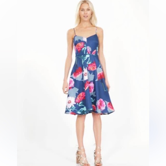 Banana Republic Floral Dress Size 4 - Picture 1 of 16